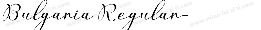 Bulgaria Regular字体转换